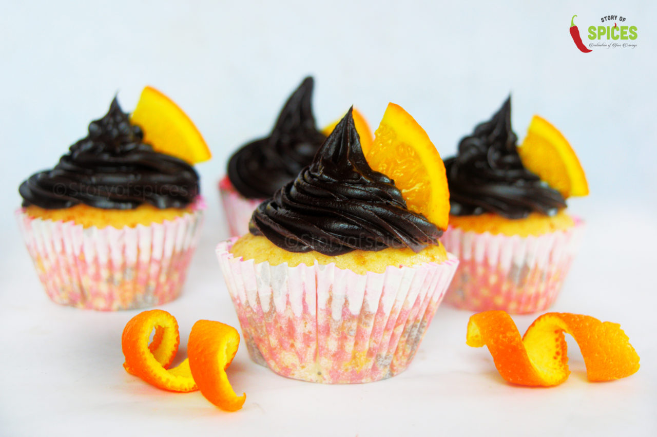 Eggless Orange Cupcakes Recipe With Orange Chocolate Ganache, You Can’t Say No To It